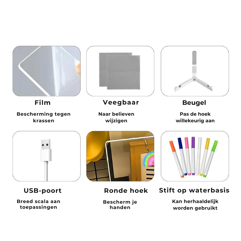 DoodleGlow™️LED Tekenbord