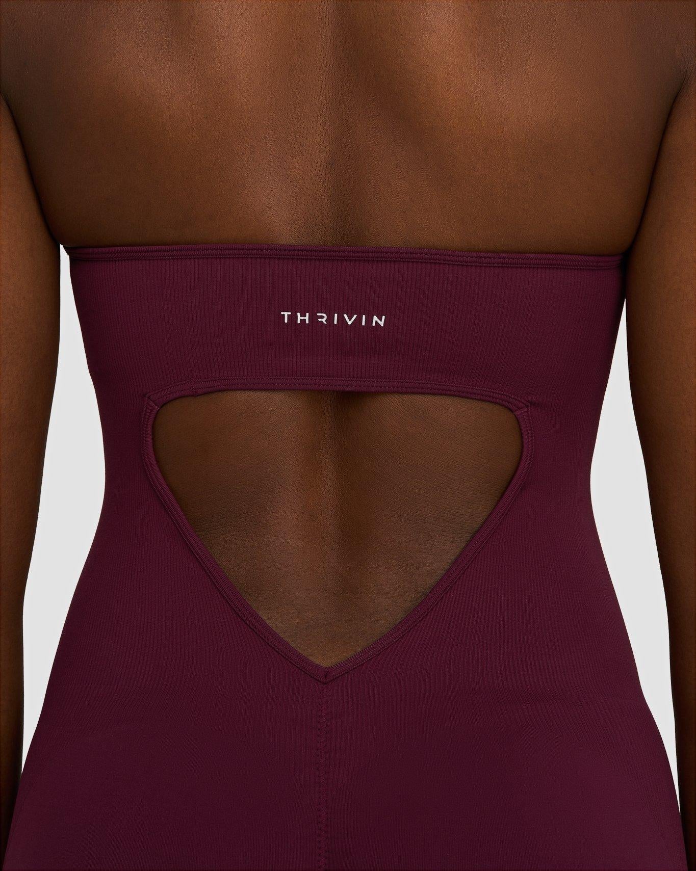 Sculpting Halterneck All In One | Merlot