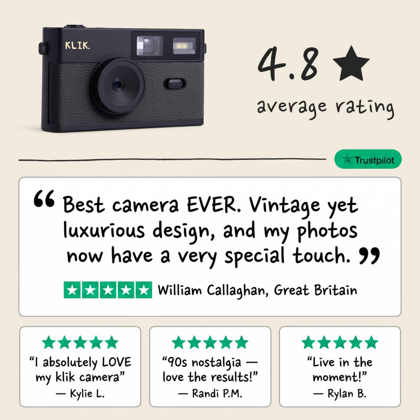 Screen-Free Camera