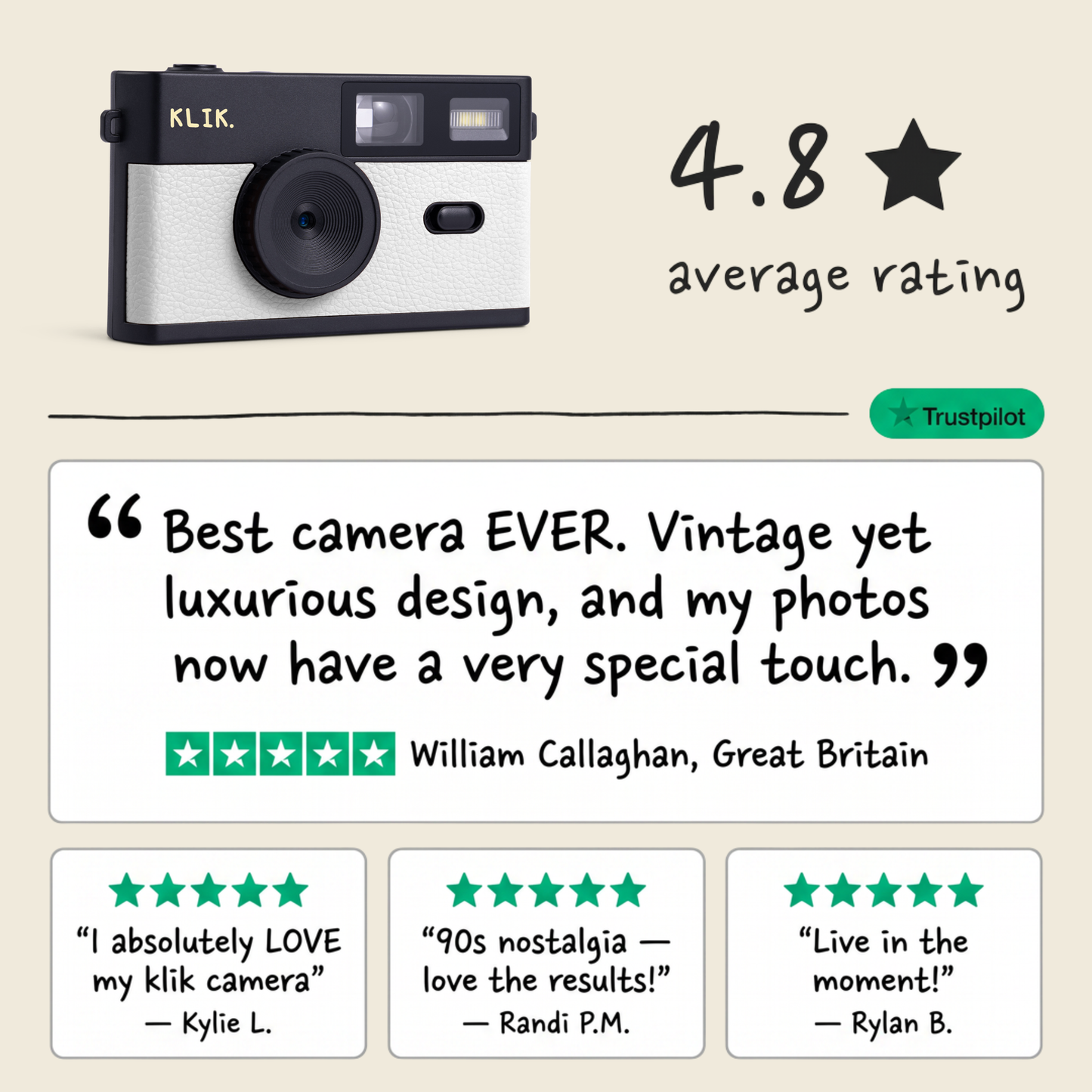 Screen-Free Camera